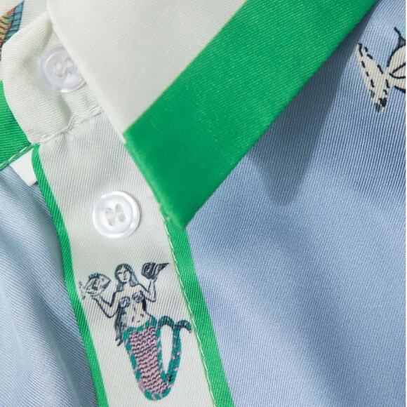 Micas Colorblock Button Up Long Sleeve Shirt M NWT - Picture 5 of 6